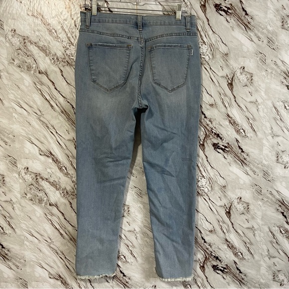 LUNA NORA Patch Frayed Distressed Jeans size 10 - Picture 3 of 6